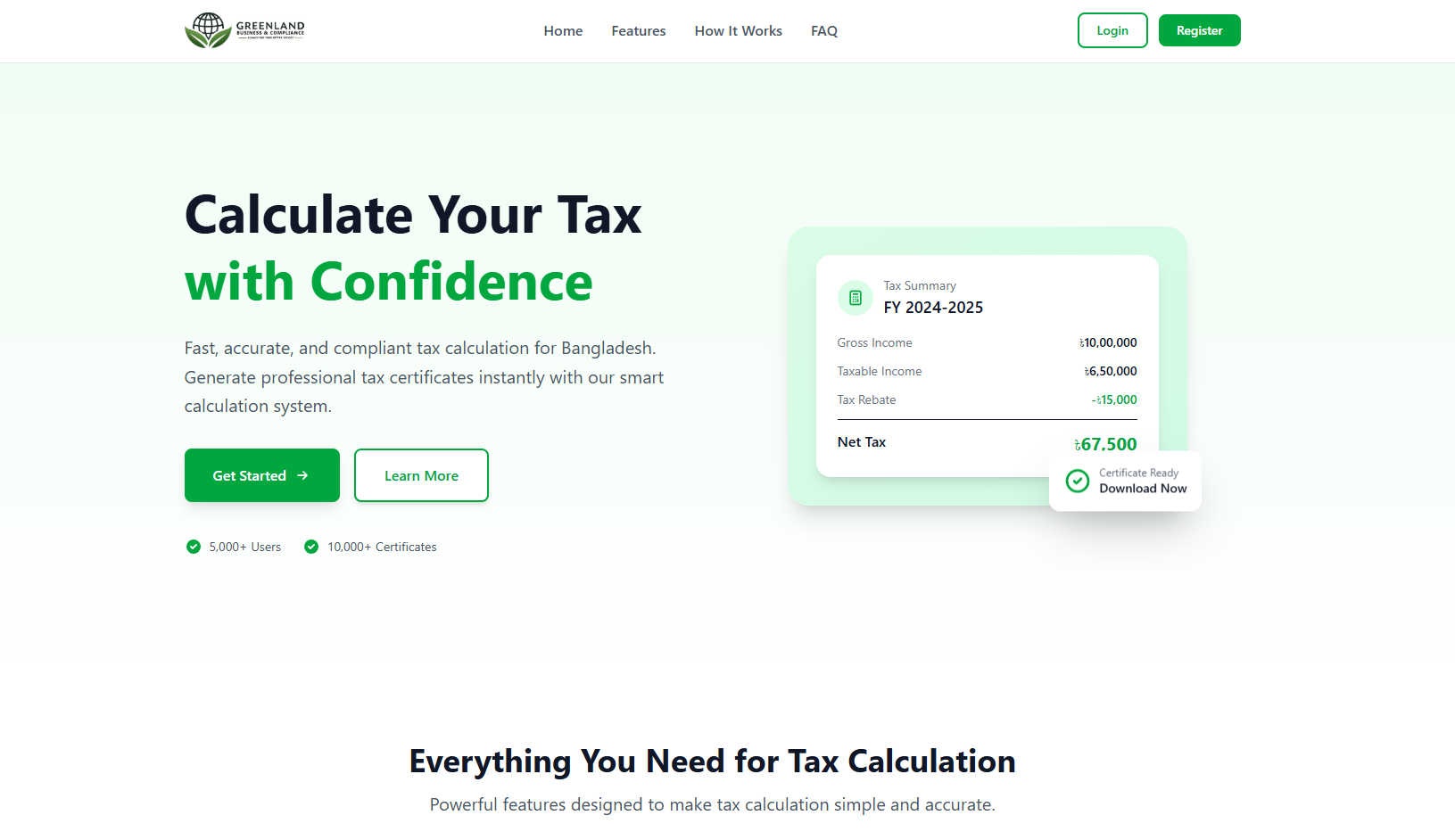 Green Tax – Automated Income Tax Management System case study for Greenland Marketing